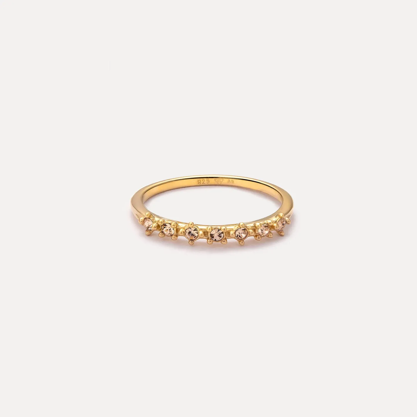 Sale STILNEST Dunkelgelbe Kristalle Color Delight Ring