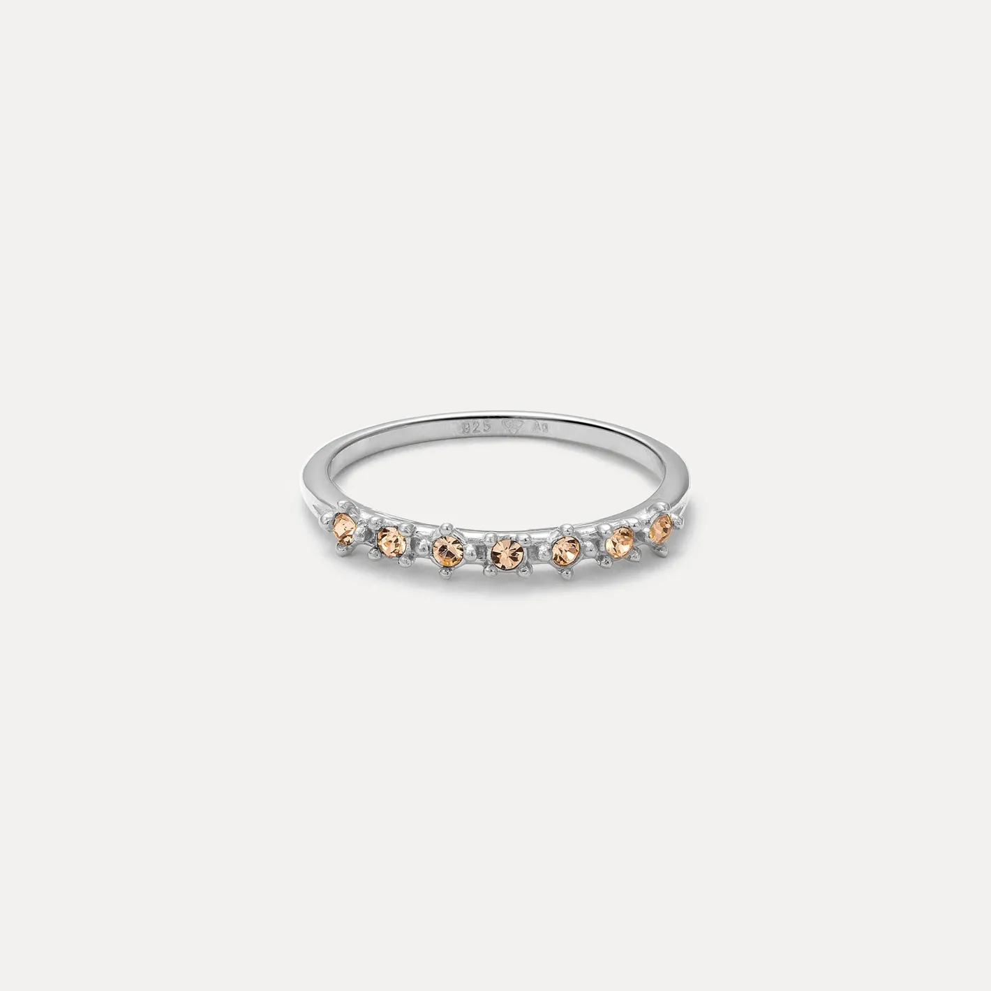 Sale STILNEST Dunkelgelbe Kristalle Color Delight Ring