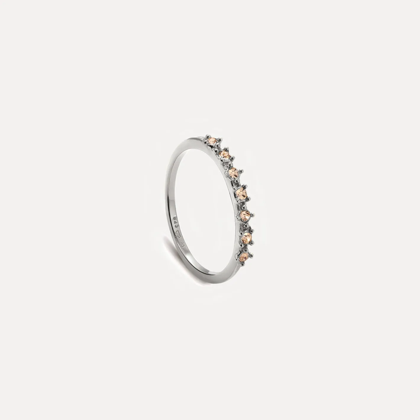 Sale STILNEST Dunkelgelbe Kristalle Color Delight Ring