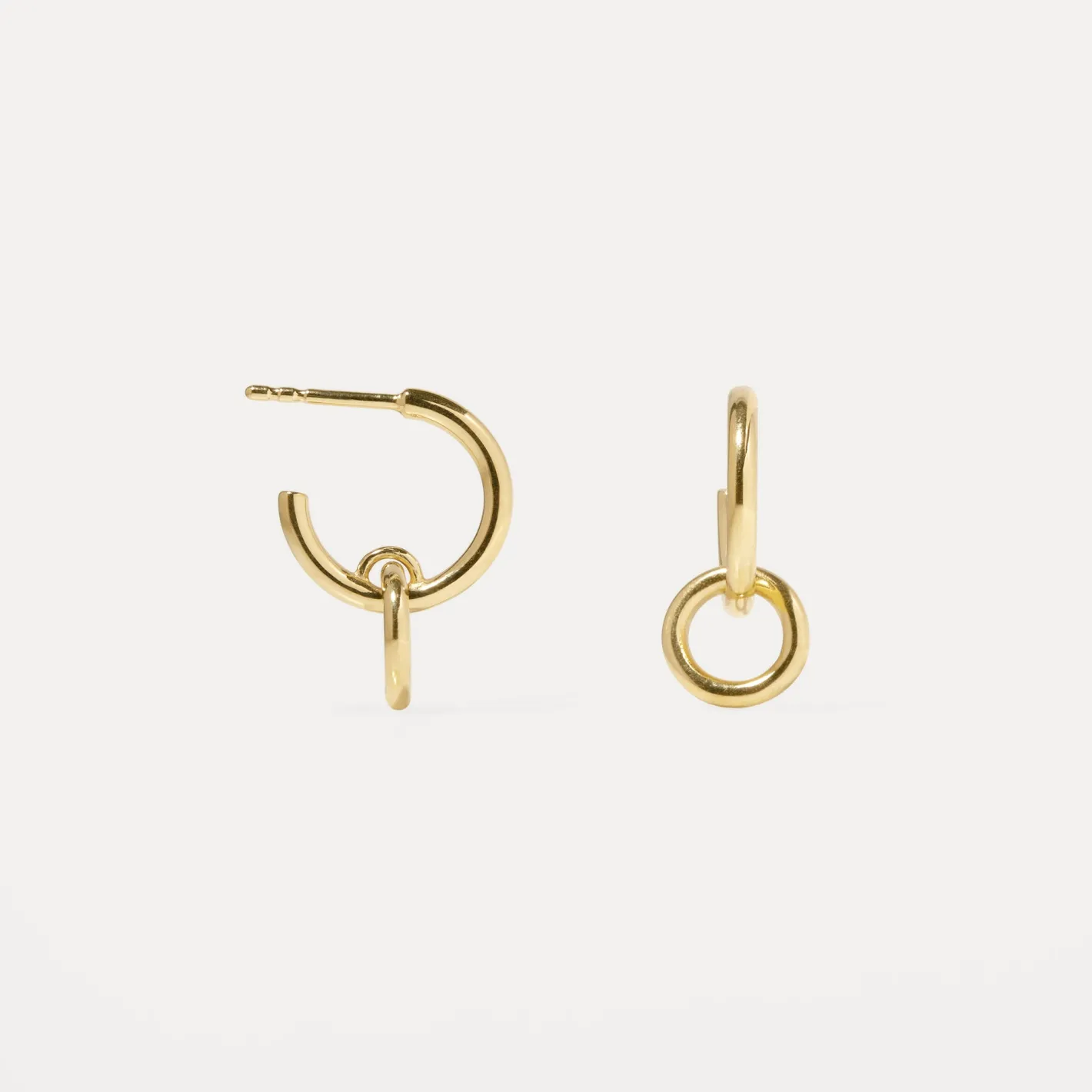 Flash Sale STILNEST Duo Creolen Ohrringe | 585 Gold