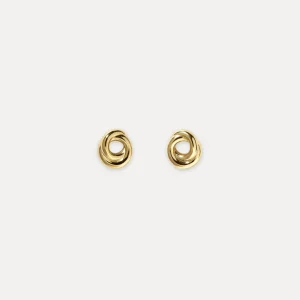 Store STILNEST Duo Small Ohrstecker Ohrringe | 585 Gold