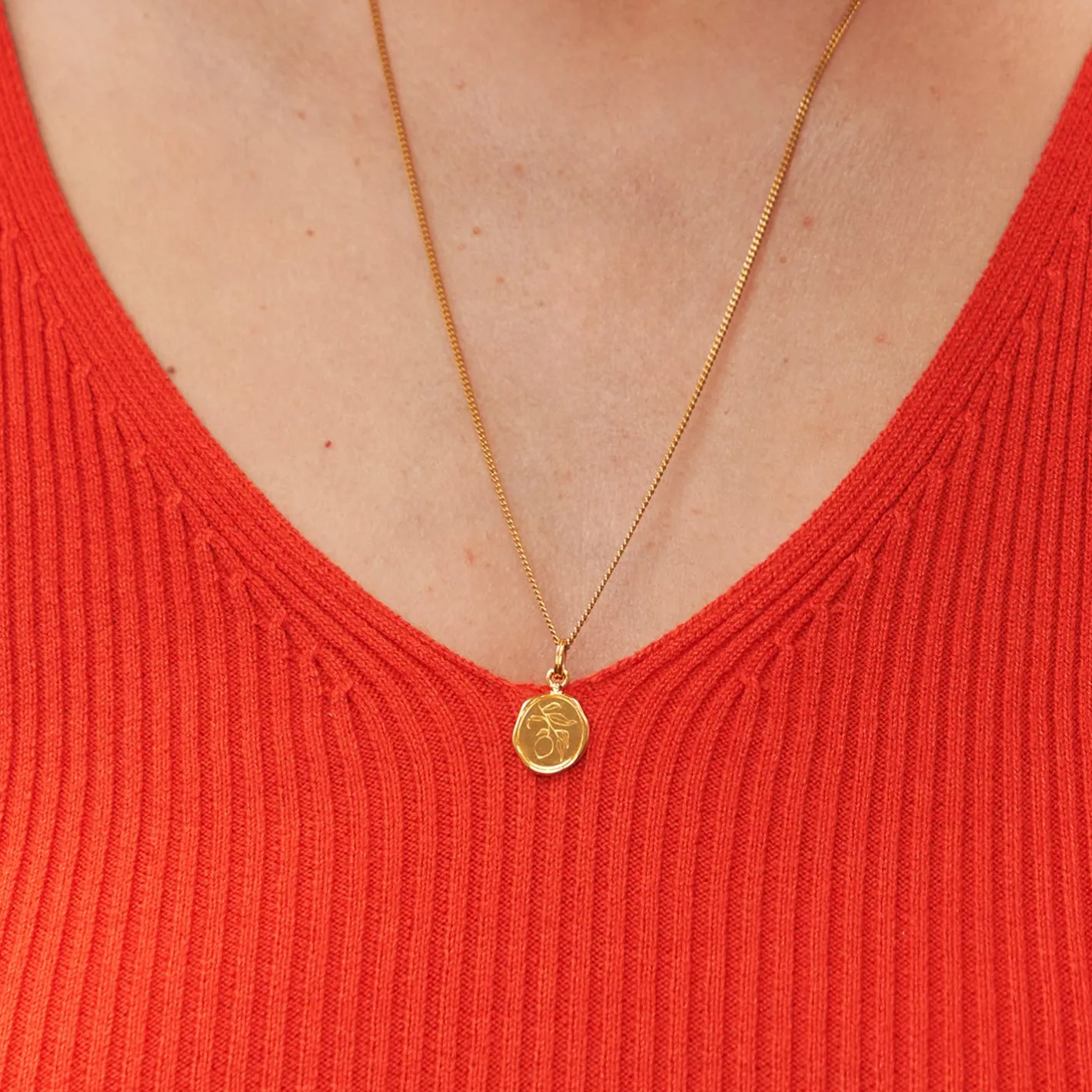 Shop STILNEST Eden Lemon Seal Kette | 585 Gold