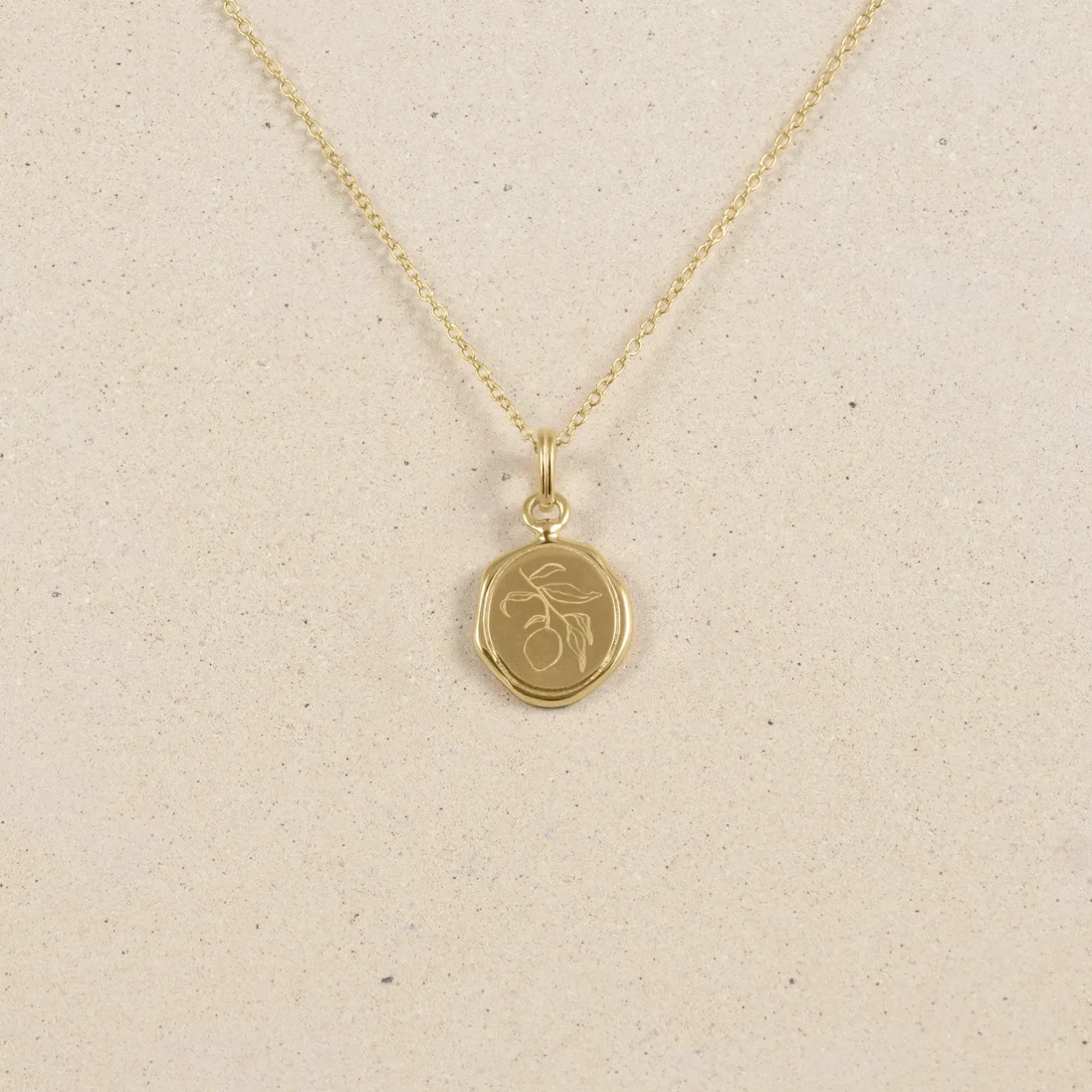 Shop STILNEST Eden Lemon Seal Kette | 585 Gold