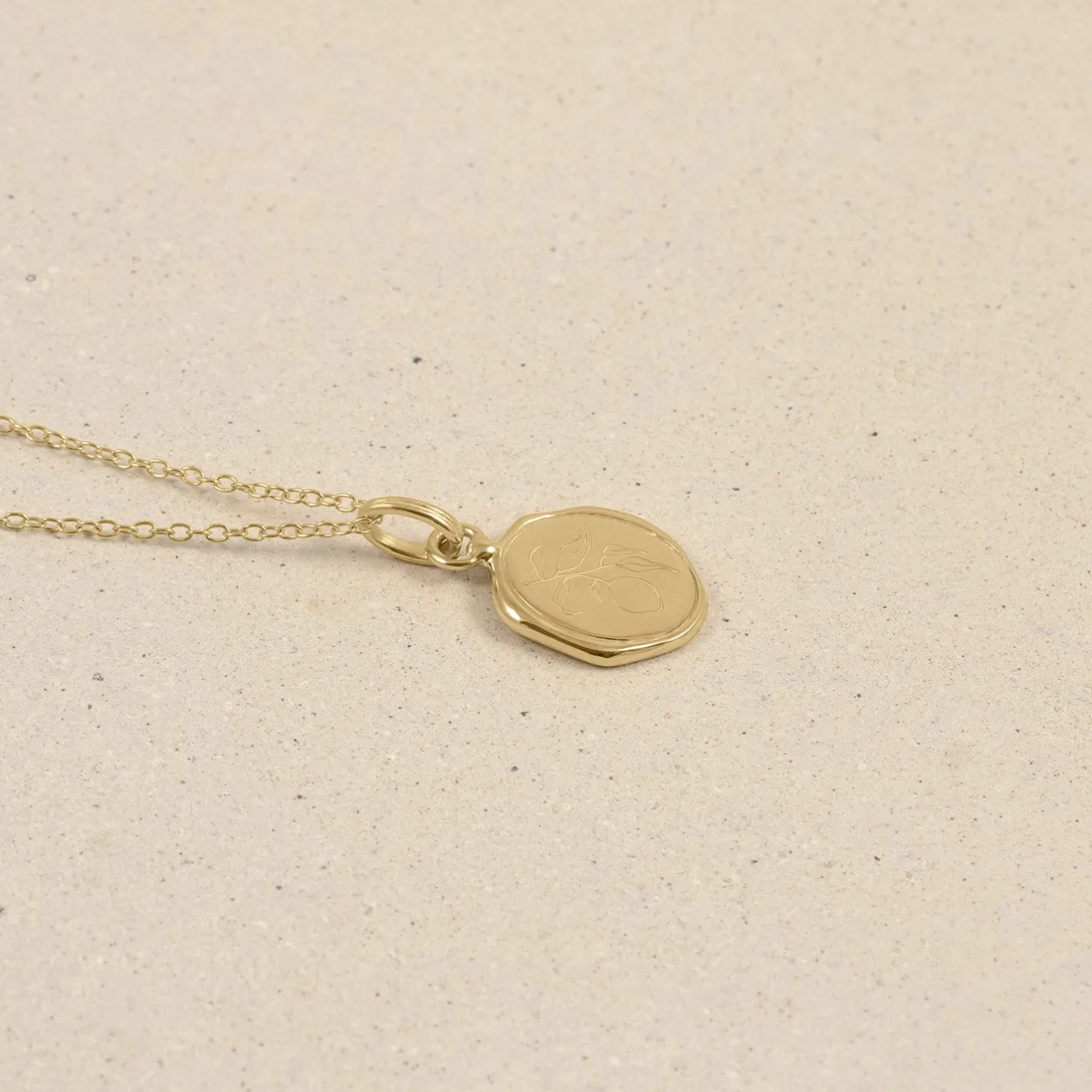 Shop STILNEST Eden Lemon Seal Kette | 585 Gold