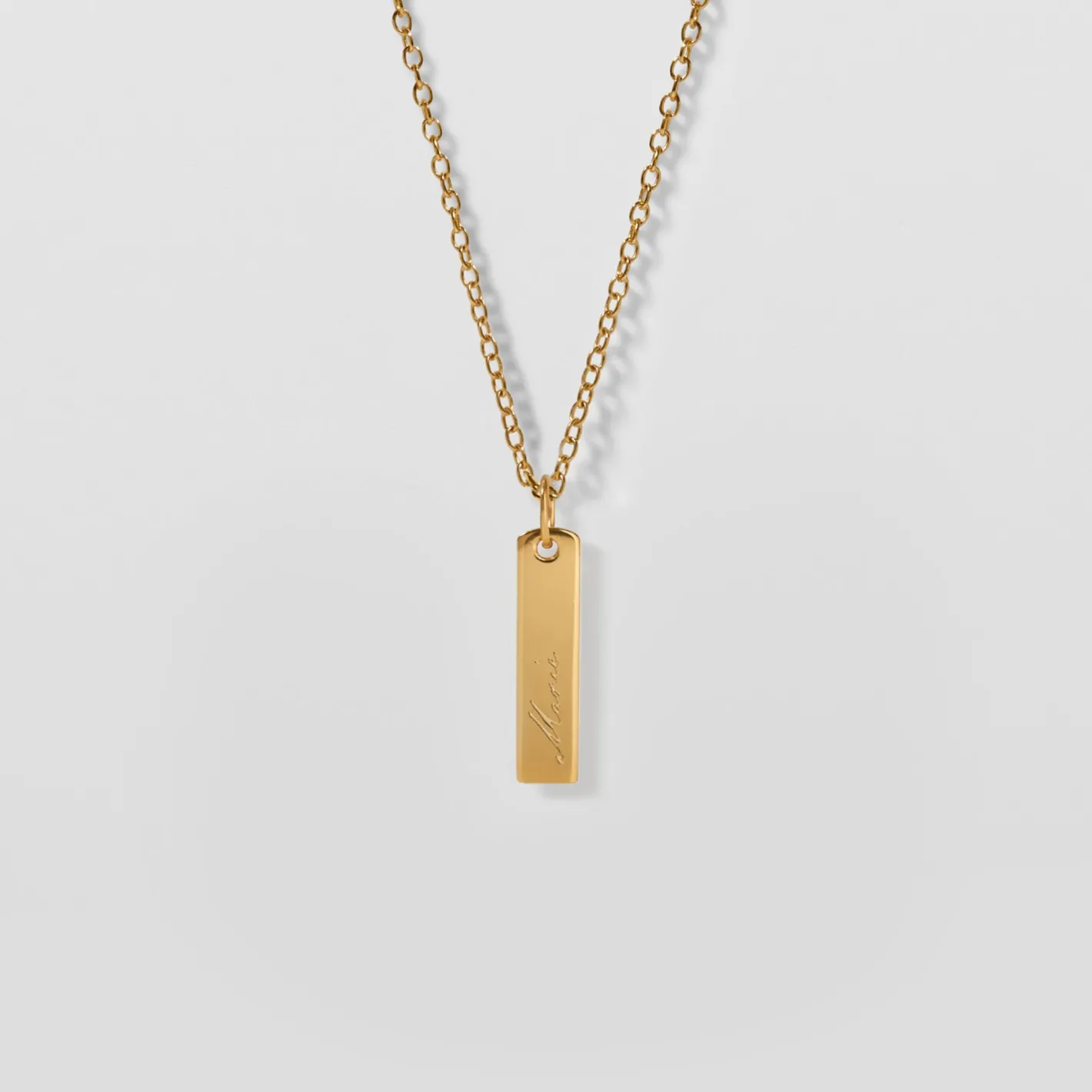 Hot STILNEST Engravable Bar Kette