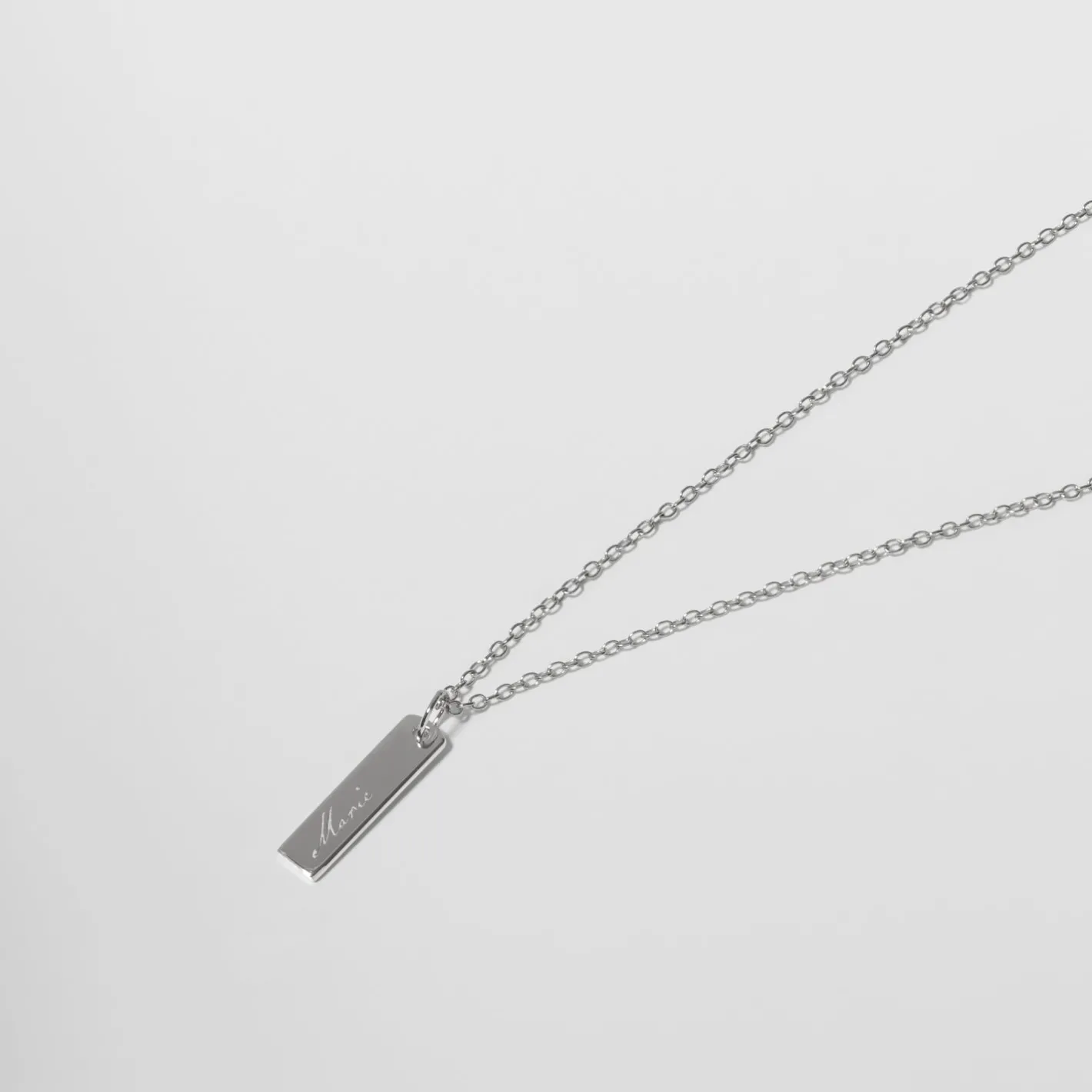 Hot STILNEST Engravable Bar Kette