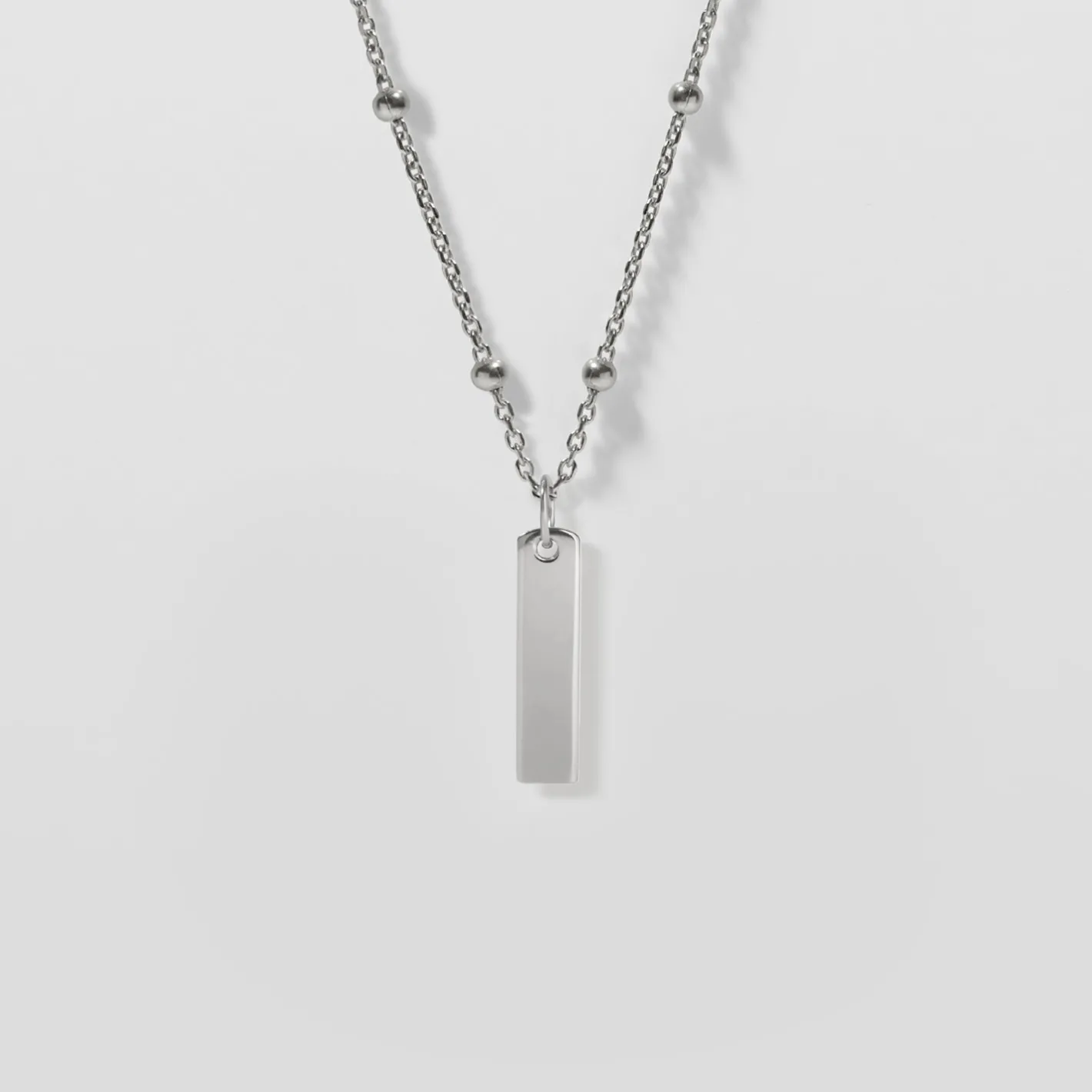 Hot STILNEST Engravable Bar Kette