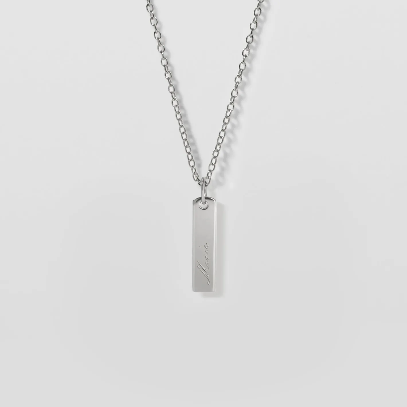 Hot STILNEST Engravable Bar Kette