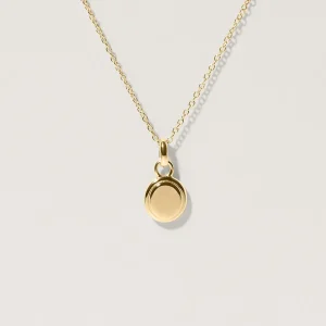 Clearance STILNEST Engravable Emblem Kette | 585 Gold