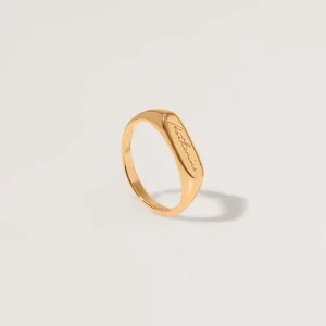 Best STILNEST Engravable Flat-Top Ring