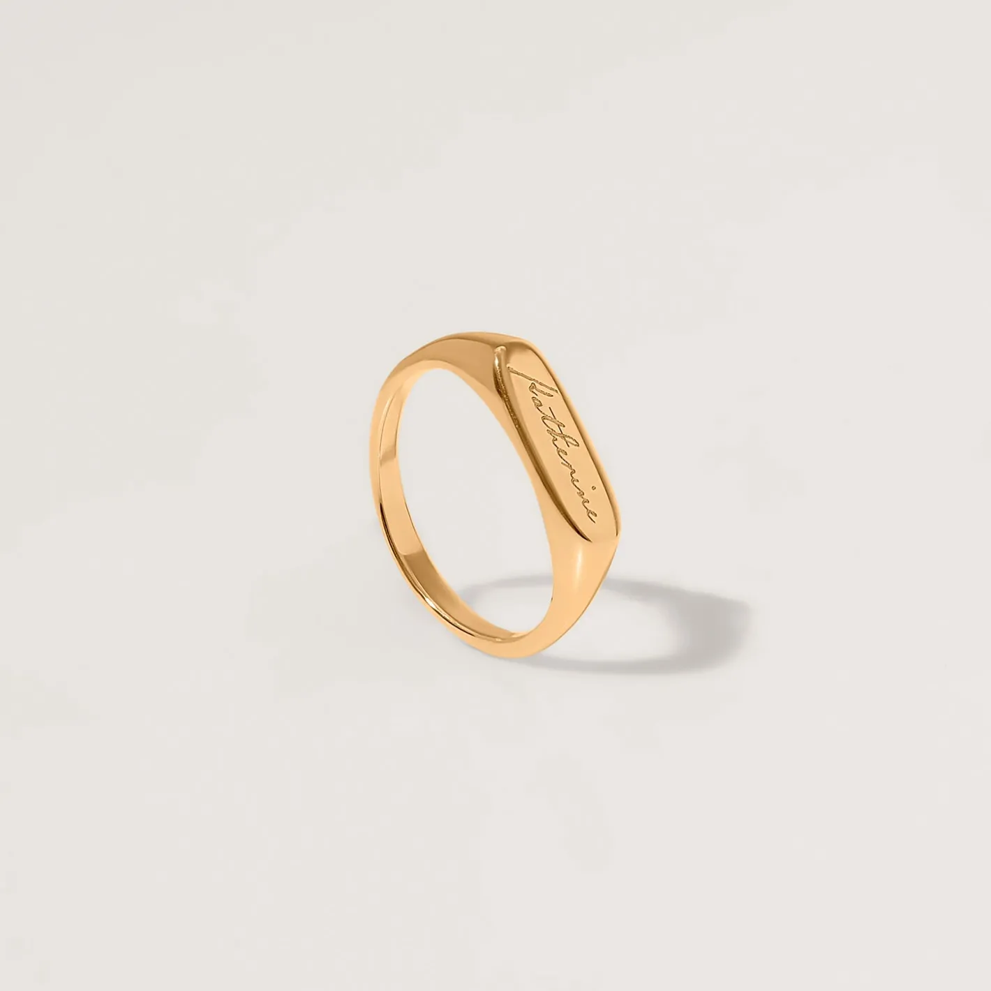 Best STILNEST Engravable Flat-Top Ring