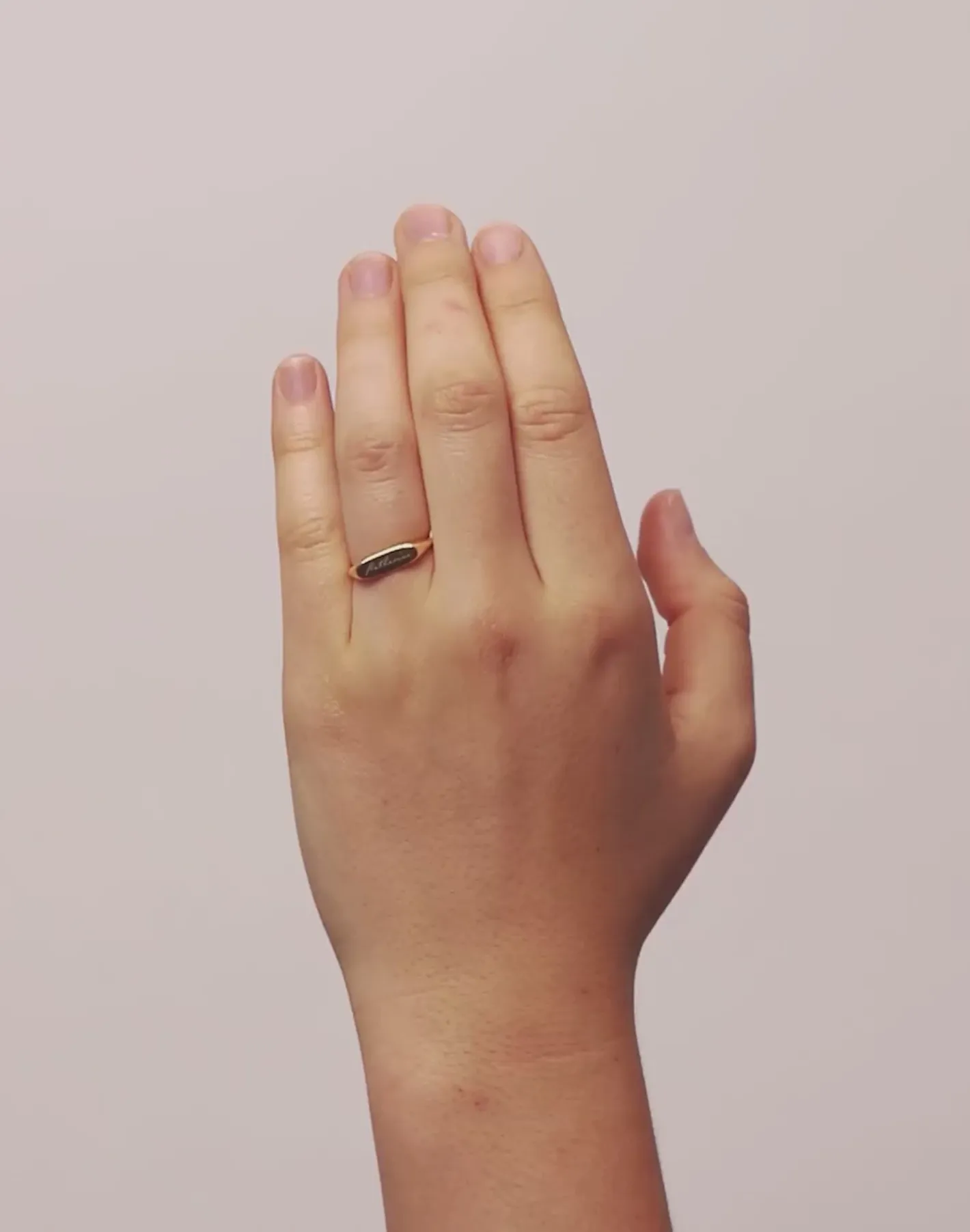 Best STILNEST Engravable Flat-Top Ring