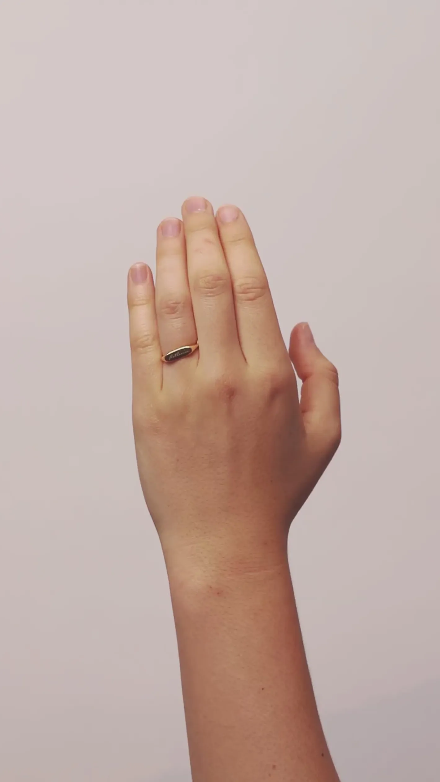 Outlet STILNEST Engravable Flat-Top Ring | 585 Gold