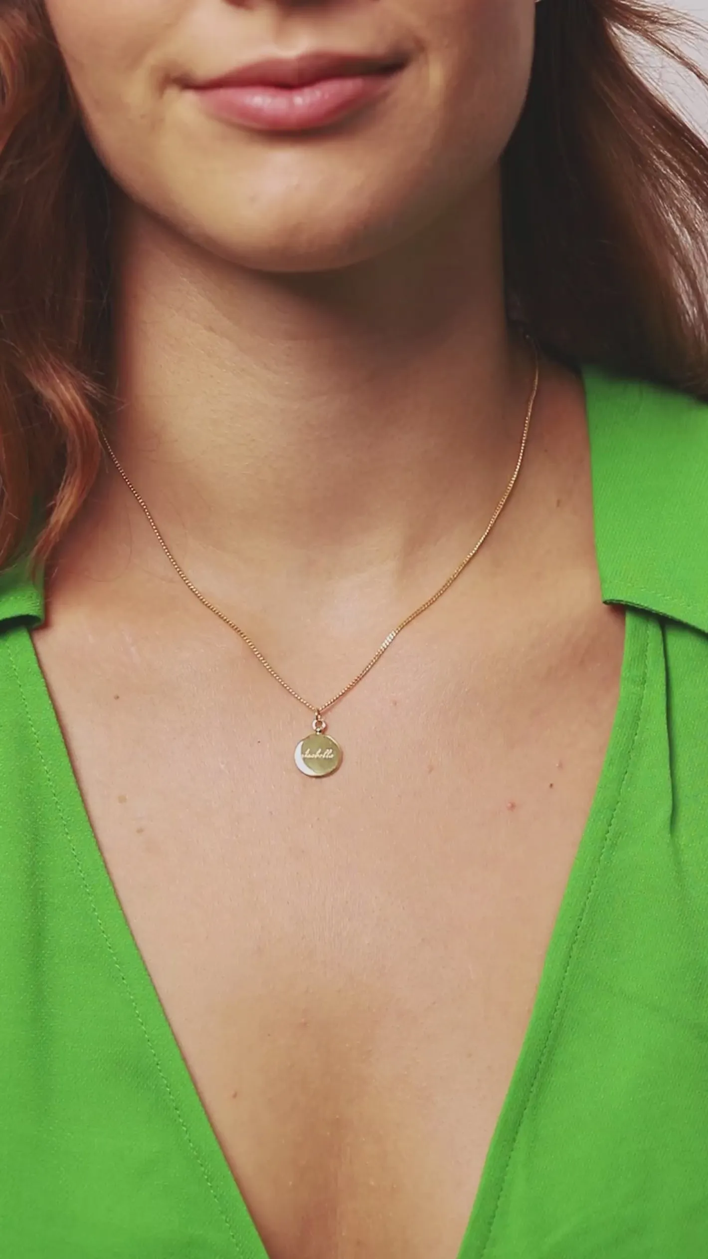 Best Sale STILNEST Engravable Fluid Medallion Anhänger | 585 Gold - Hochglanz