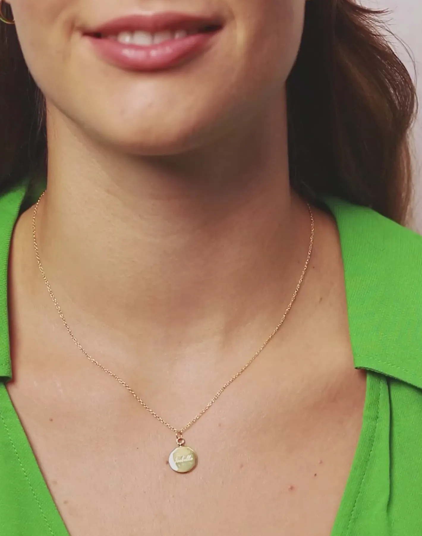 Best Sale STILNEST Engravable Fluid Medallion Anhänger | 585 Gold - Hochglanz