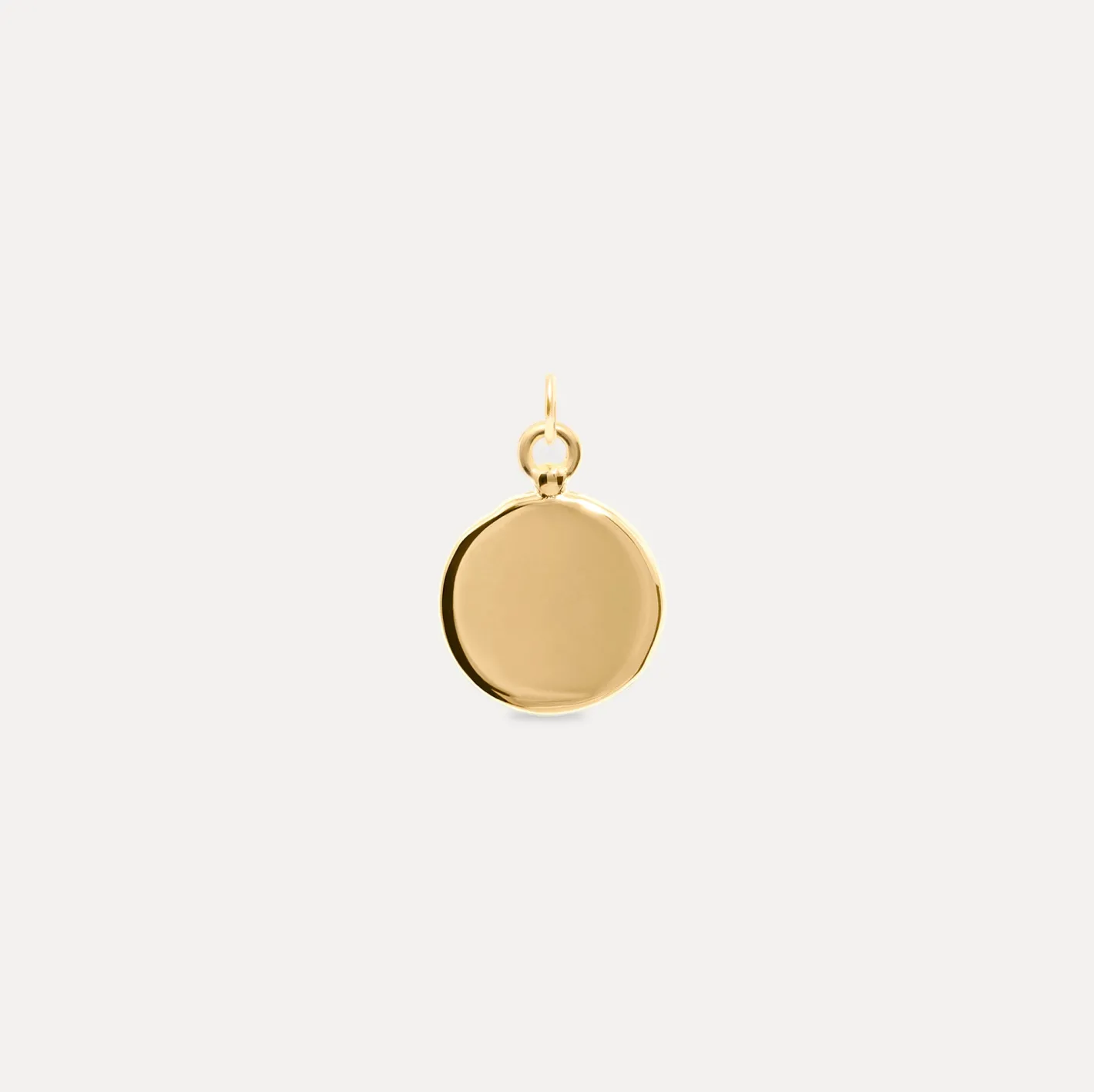 Best Sale STILNEST Engravable Fluid Medallion Anhänger | 585 Gold - Hochglanz