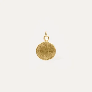 Shop STILNEST Engravable Fluid Medallion Anhänger | 585 Gold - Matt