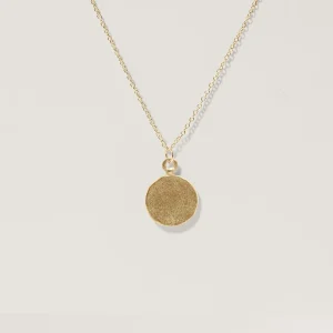 Sale STILNEST Engravable Fluid Medallion Kette | 585 Gold - Matt
