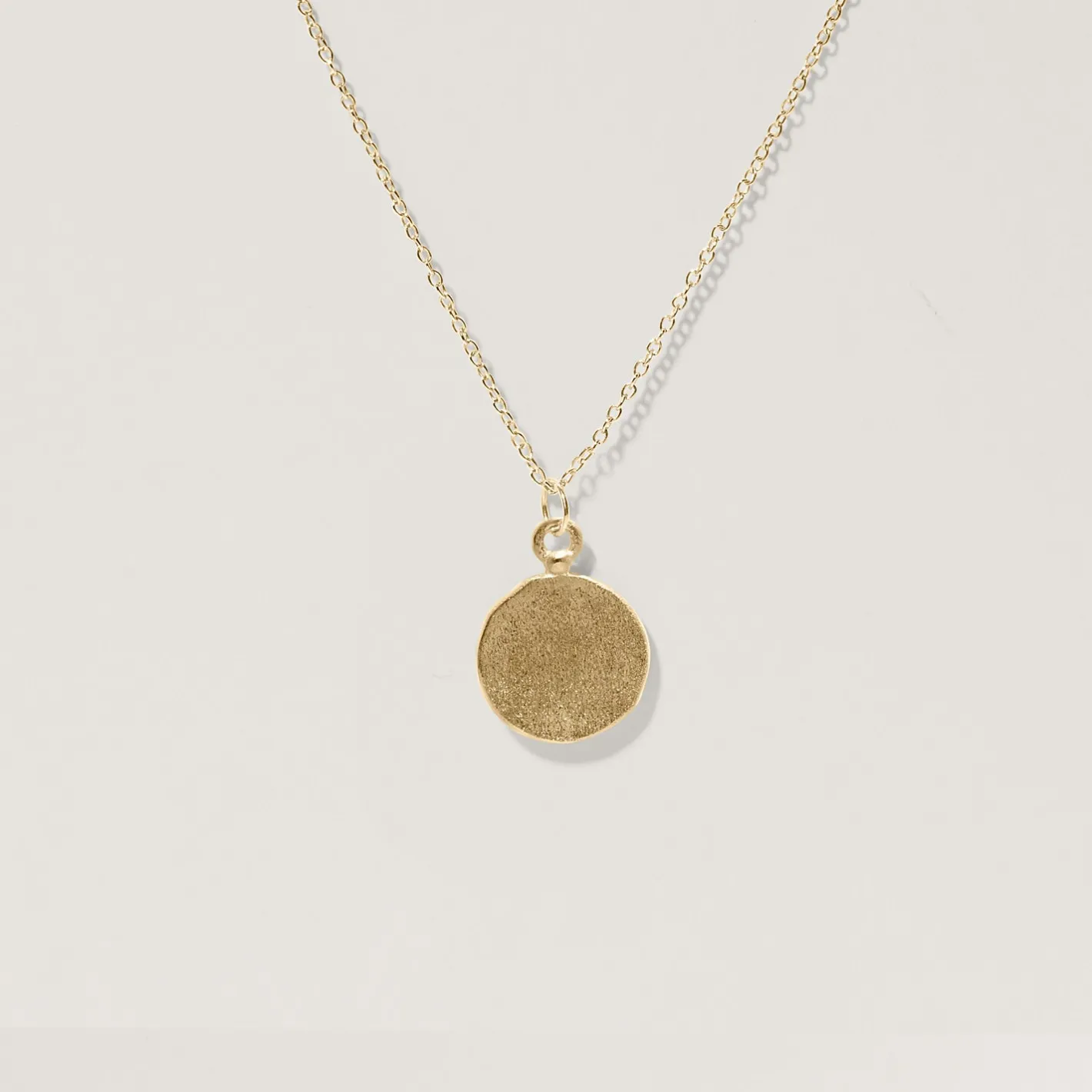 Sale STILNEST Engravable Fluid Medallion Kette | 585 Gold - Matt