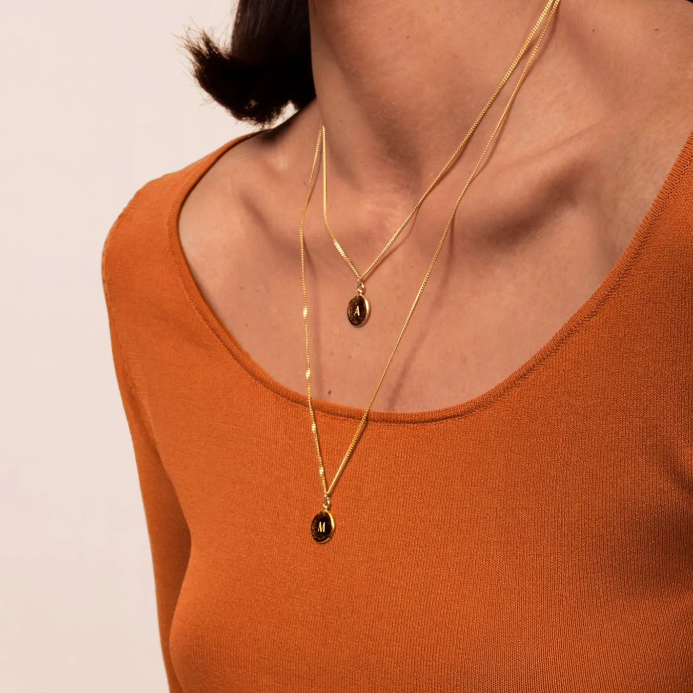 Cheap STILNEST Engravable Fluid Medallion Kette - Matt