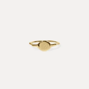Shop STILNEST Engravable Fluid Siegelring | 585 Gold - Hochglanz