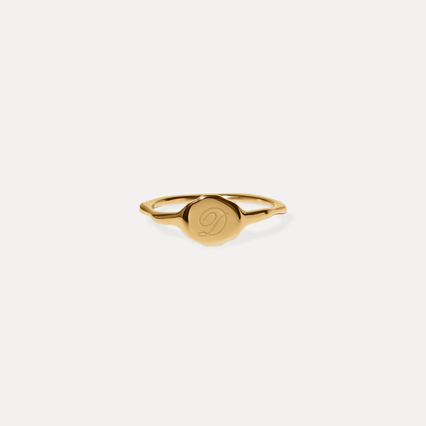 Fashion STILNEST Engravable Fluid Siegelring - Hochglanz