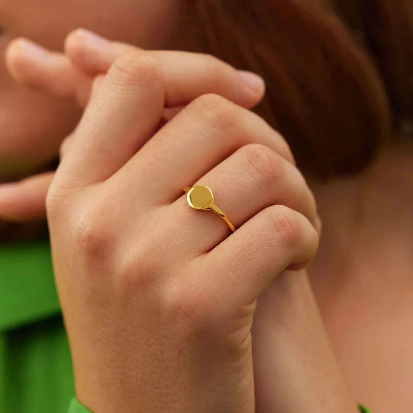 Fashion STILNEST Engravable Fluid Siegelring - Hochglanz
