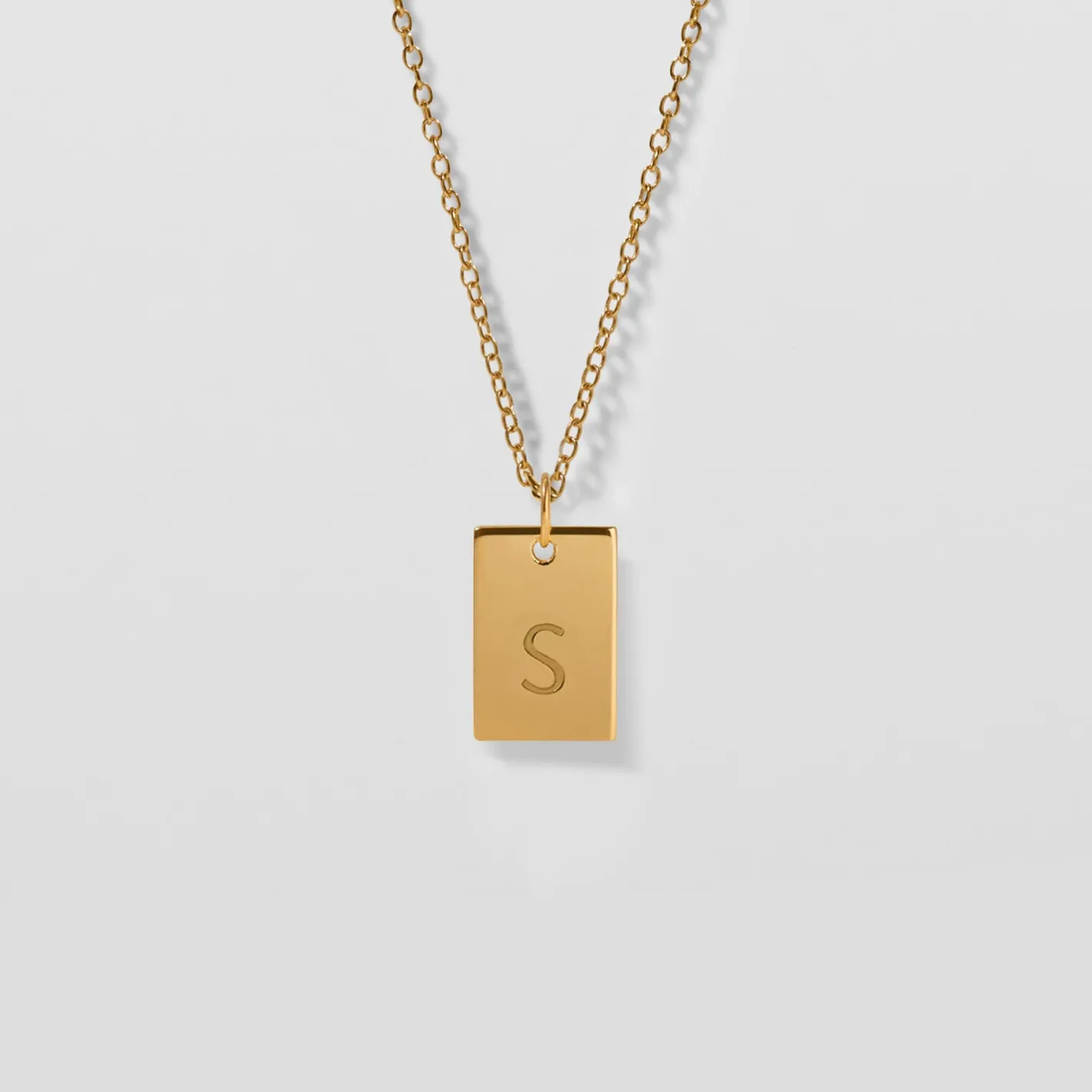 New STILNEST Engravable Folio Tag Kette