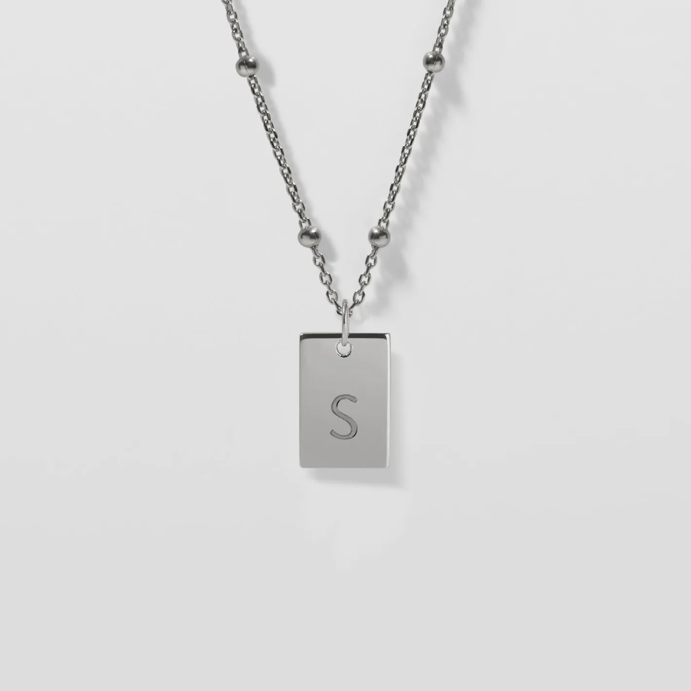 New STILNEST Engravable Folio Tag Kette