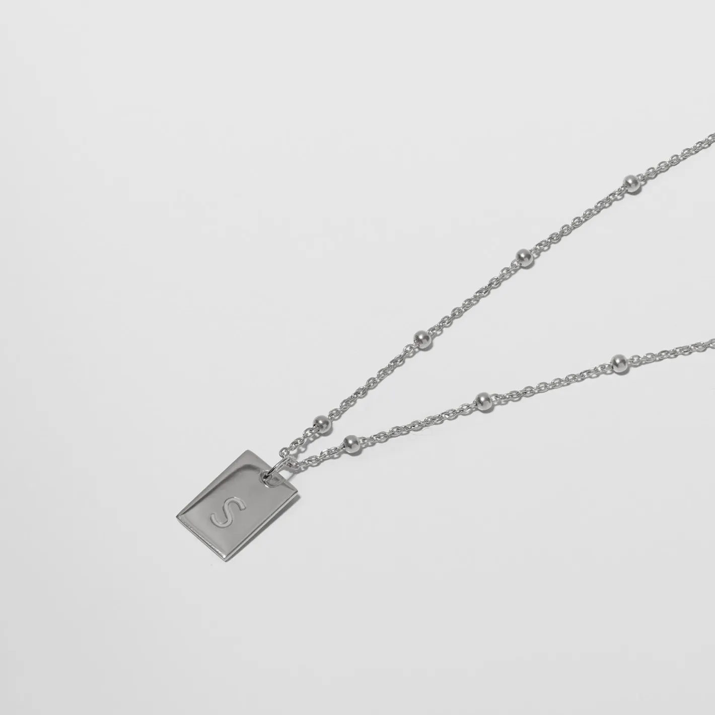 New STILNEST Engravable Folio Tag Kette