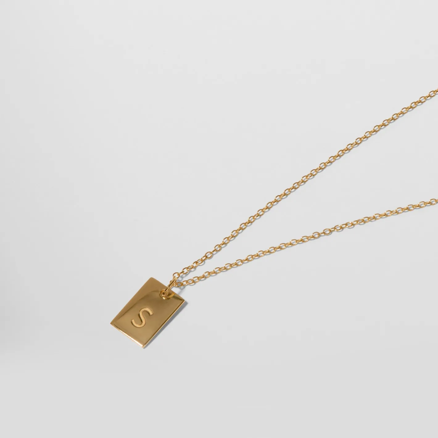 New STILNEST Engravable Folio Tag Kette