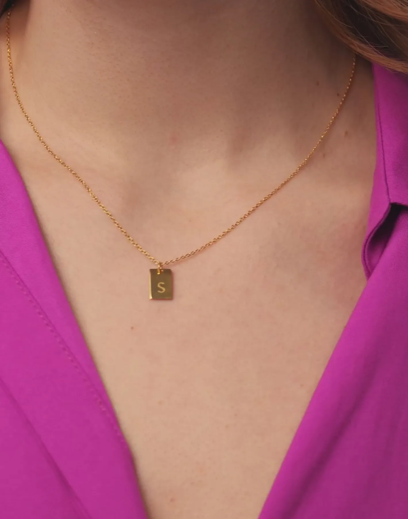 New STILNEST Engravable Folio Tag Kette