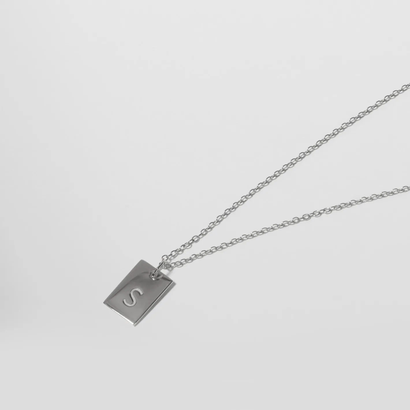 New STILNEST Engravable Folio Tag Kette