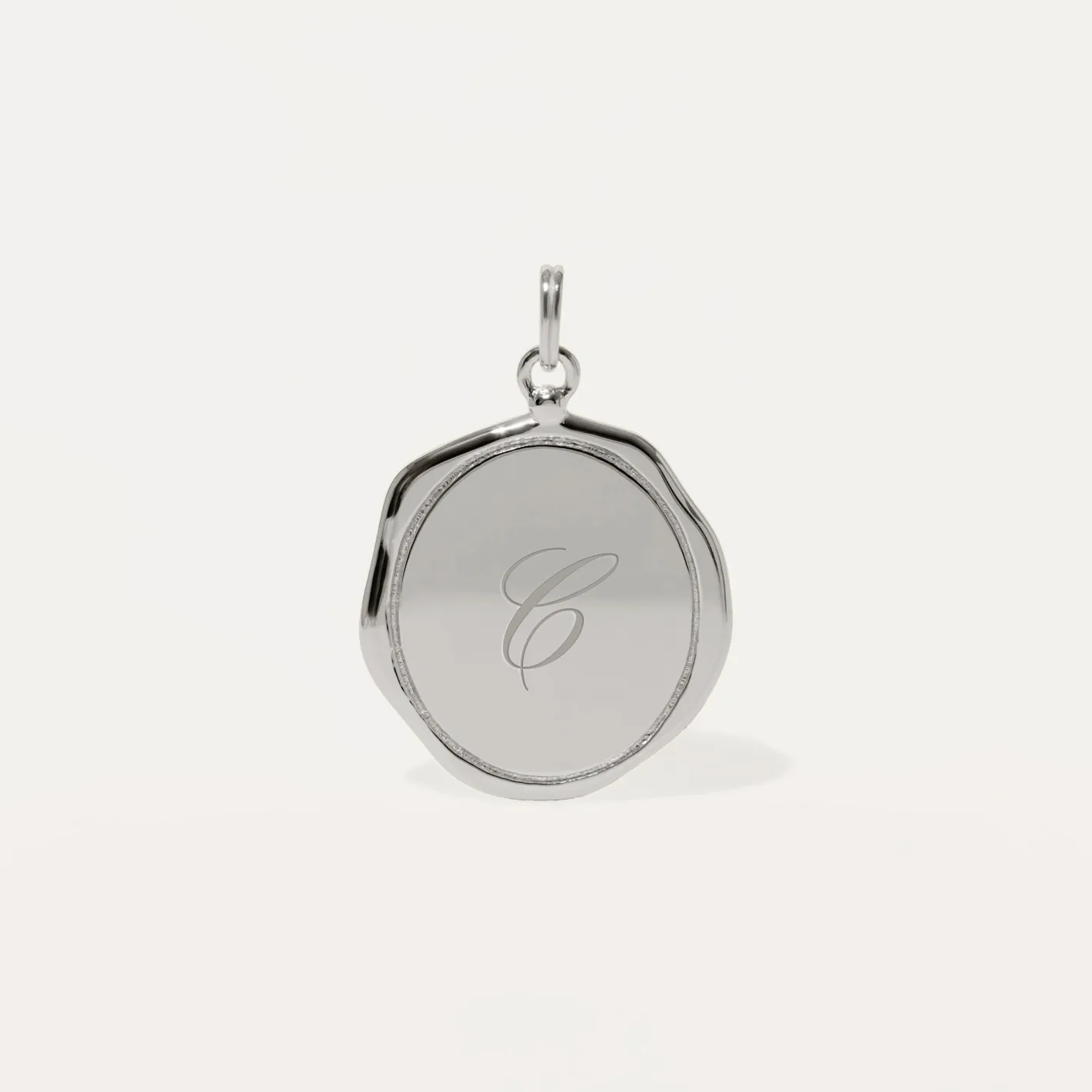 New STILNEST Engravable Large Seal Anhänger