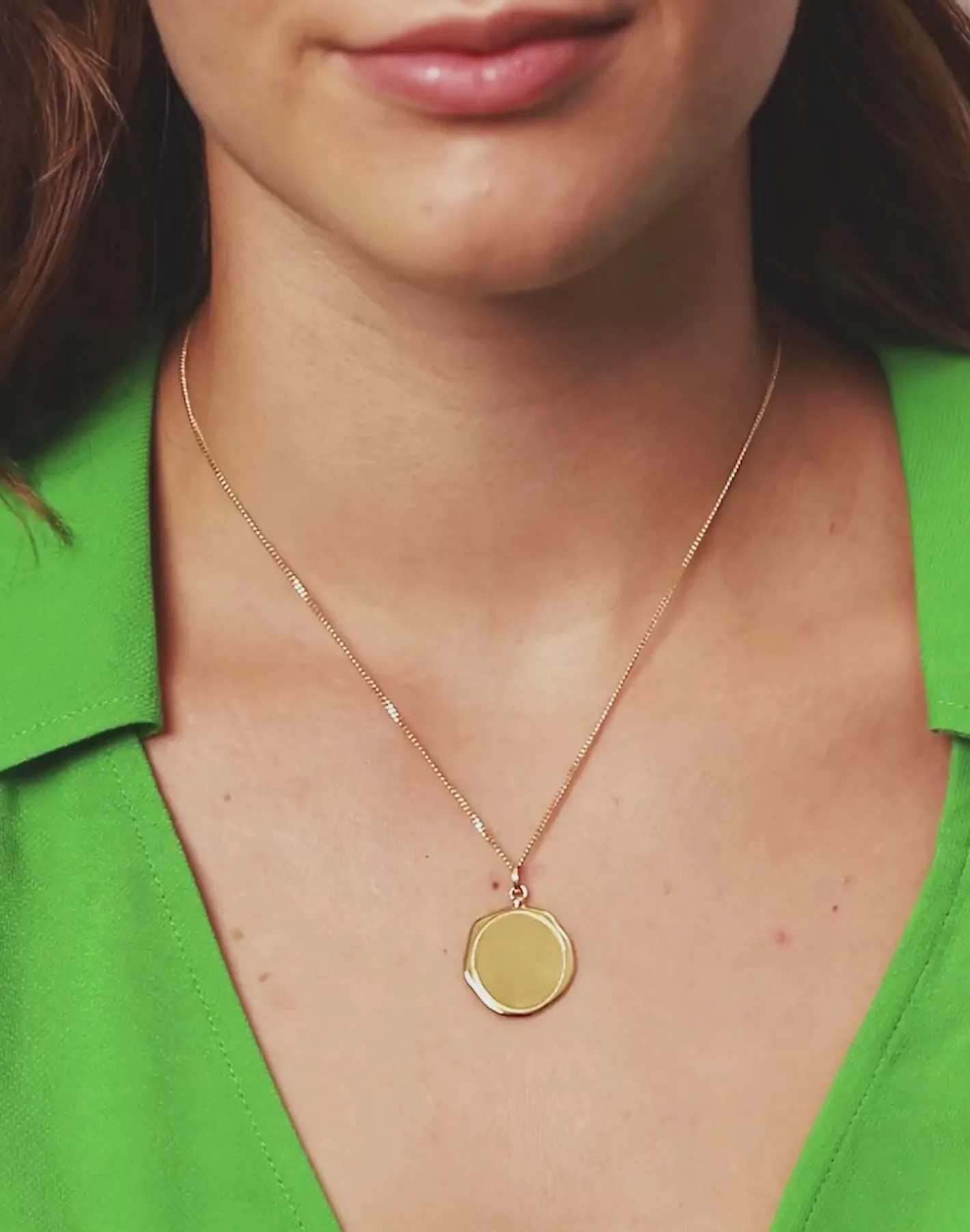Discount STILNEST Engravable Large Seal Anhänger | 585 Gold