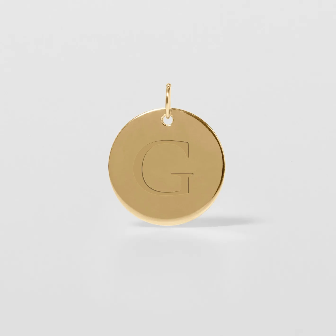 Store STILNEST Engravable Plate Anhänger | 585 Gold