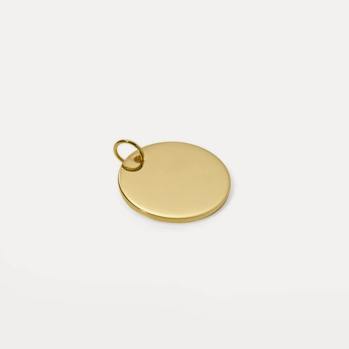 Store STILNEST Engravable Plate Anhänger | 585 Gold