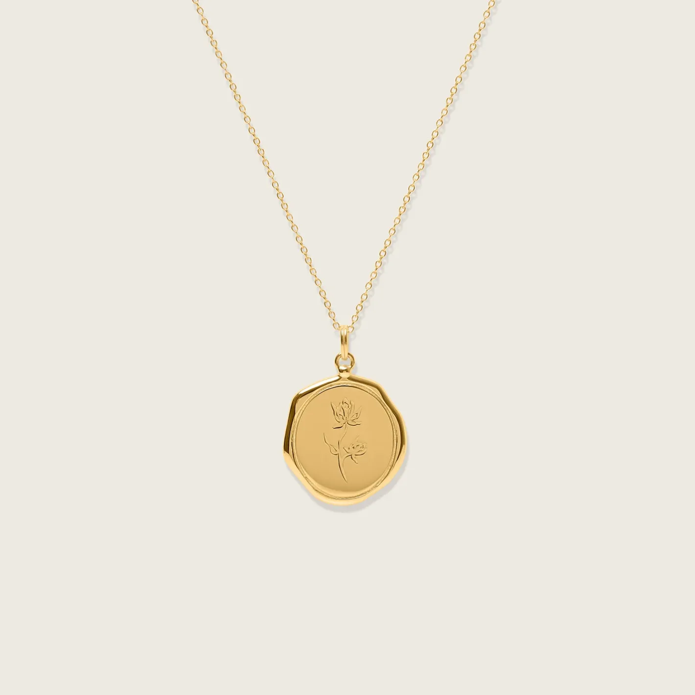 Online STILNEST Floral Large Seal Kette
