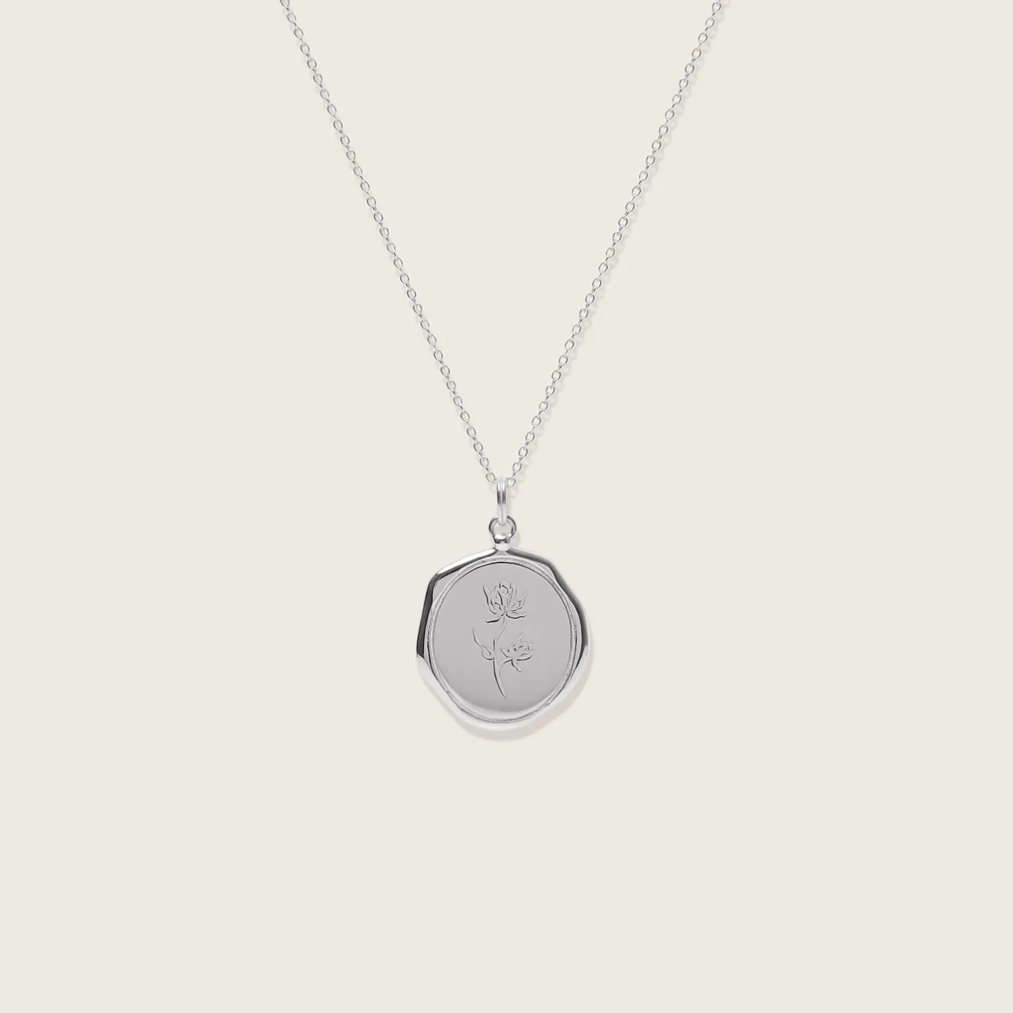 Online STILNEST Floral Large Seal Kette