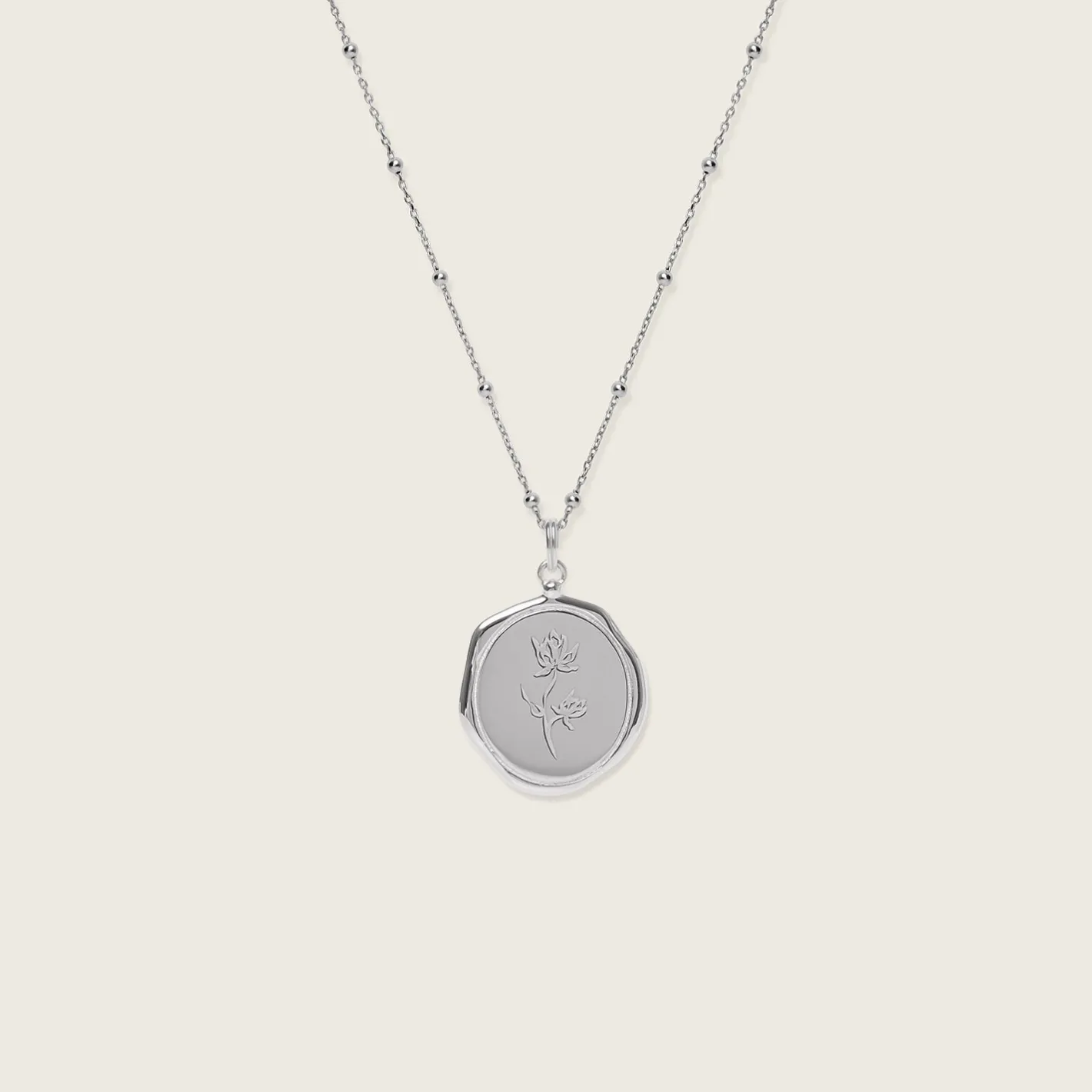 Online STILNEST Floral Large Seal Kette