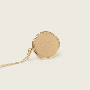 Cheap STILNEST Floral Large Seal Kette | 585 Gold