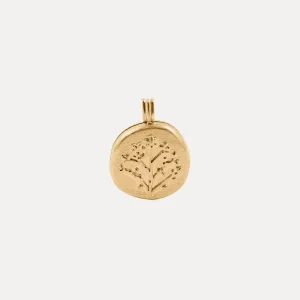 Clearance STILNEST Floral Medaillon Anhänger | 585 Gold