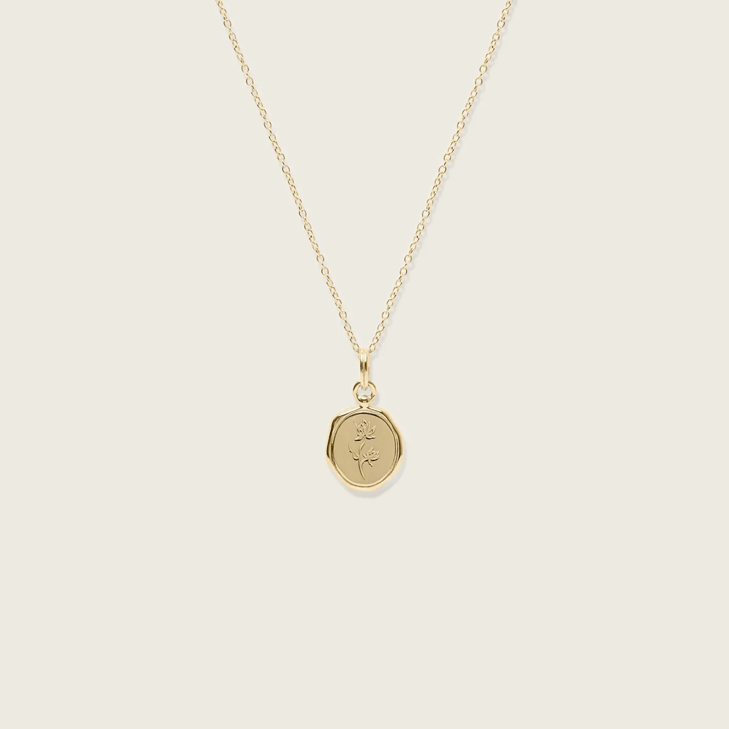 Sale STILNEST Floral Seal Kette | 585 Gold