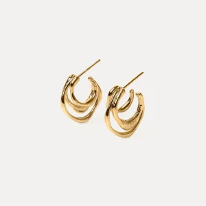 Shop STILNEST Fluid Triple Creolen Ohrringe