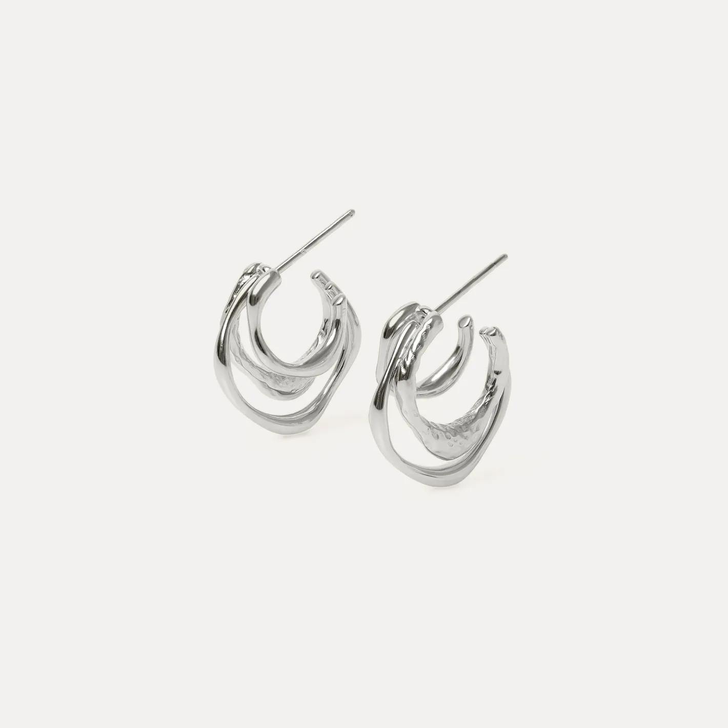 Shop STILNEST Fluid Triple Creolen Ohrringe