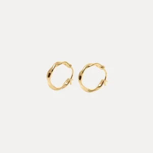 Hot STILNEST Flux Mini Creolen Ohrringe | 585 Gold