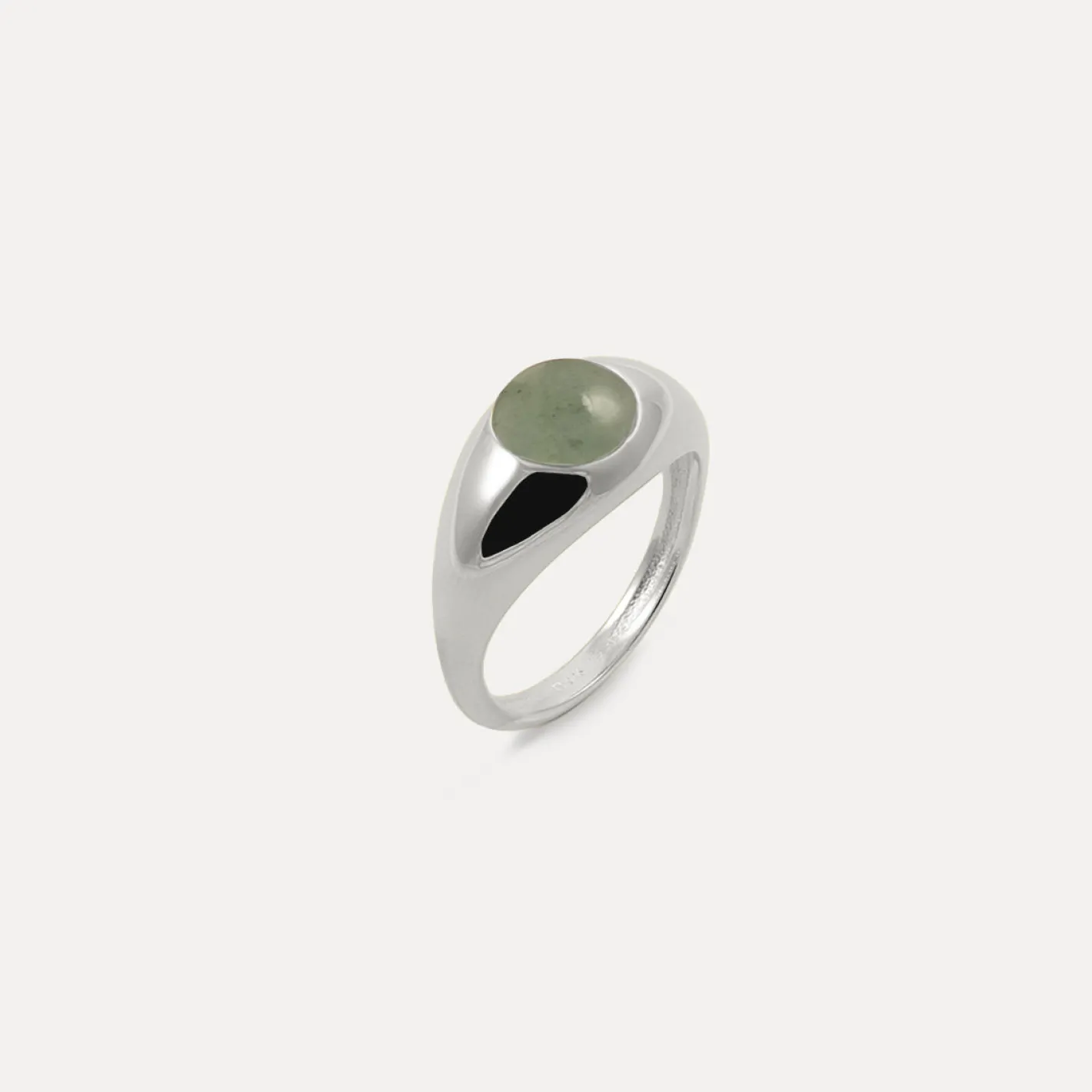 Clearance STILNEST Grüner Aventurin Eden Pea Ring