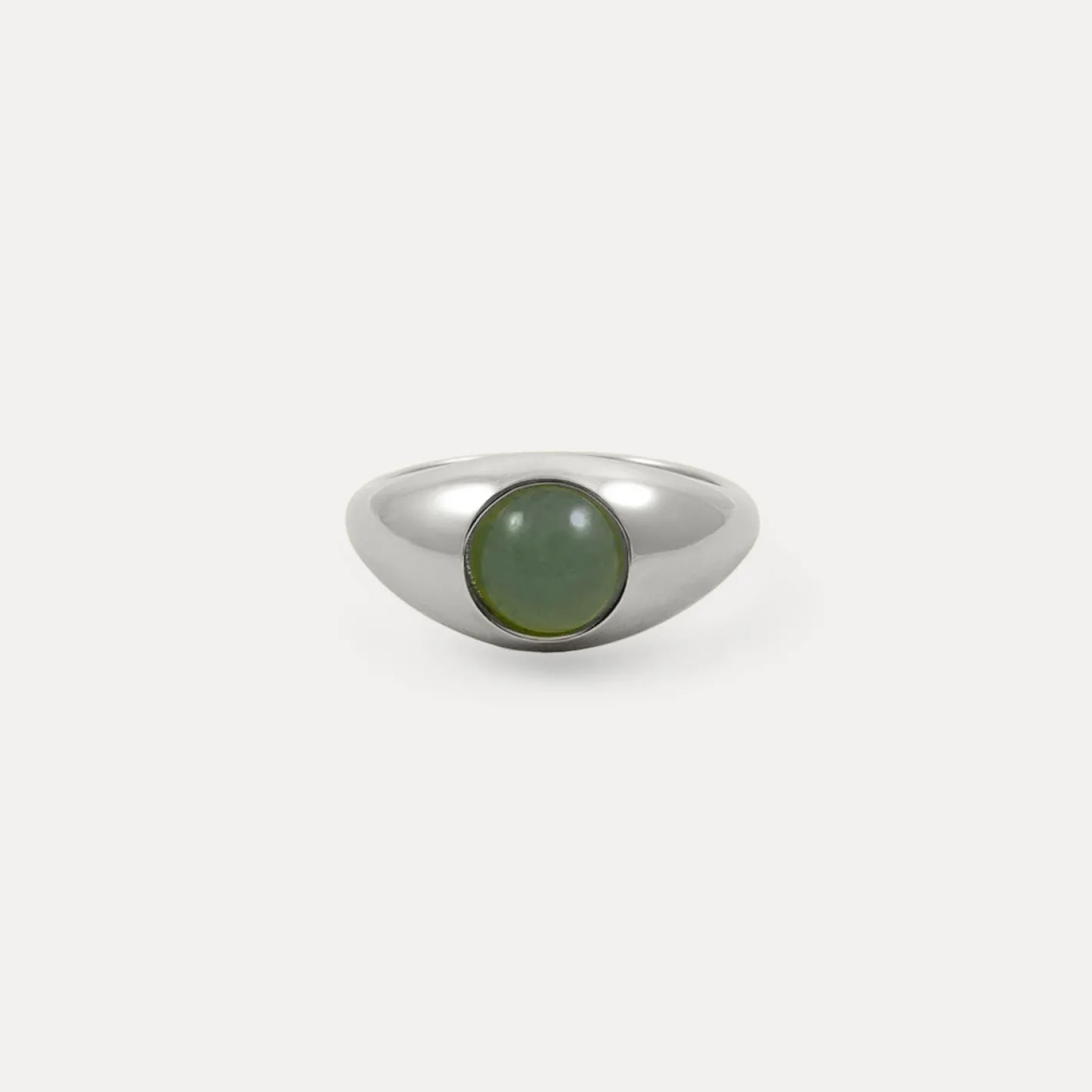 Clearance STILNEST Grüner Aventurin Eden Pea Ring