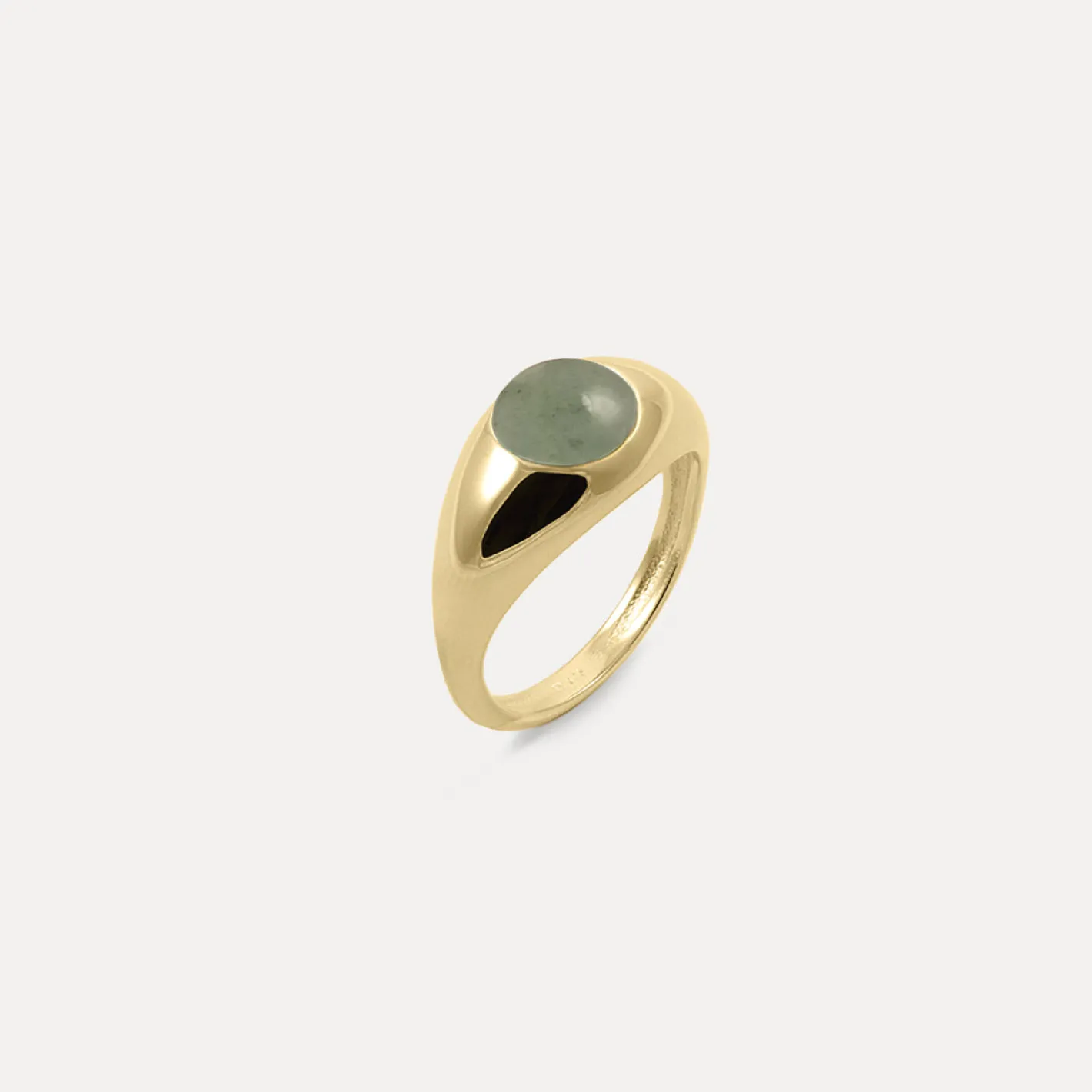 Shop STILNEST Grüner Aventurin Eden Pea Ring | 585 Gold