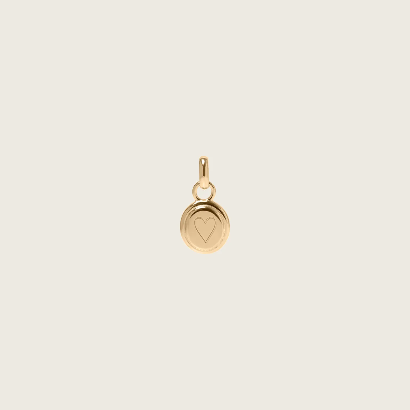 Fashion STILNEST Heart Emblem Anhänger | 585 Gold